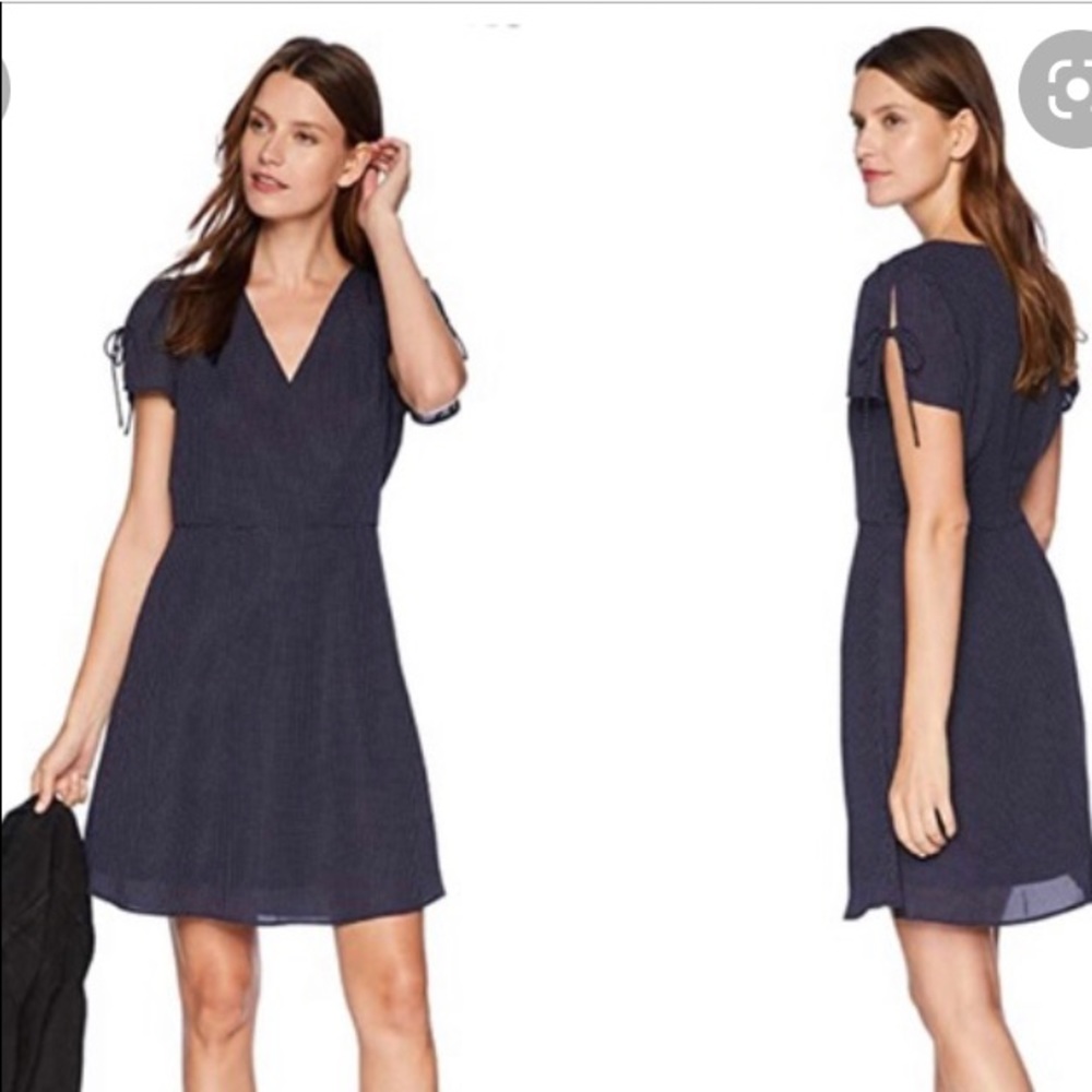 J. Crew Mercantile Navy polka dot dress. Size 8. Like new.